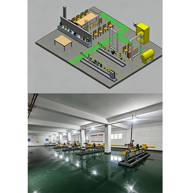 Gas equipment training device