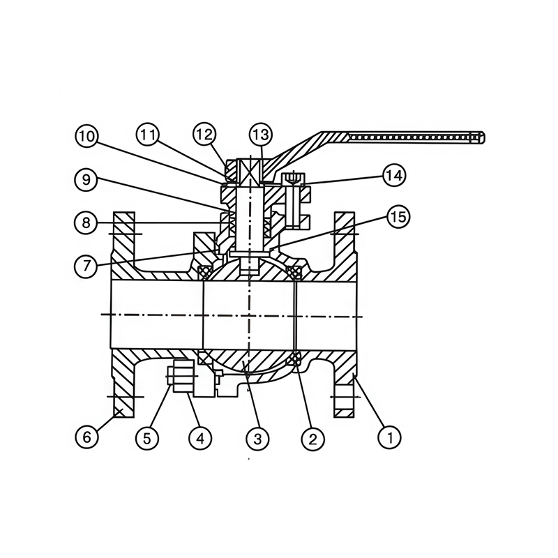 Gas soft-sealed floating ball valve